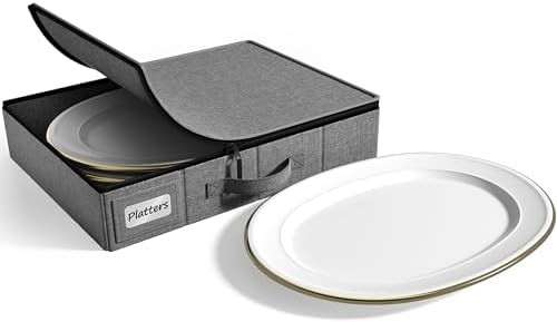 Containers de armazenamento Sorbus China Hard Shell - Glass &amp; Dish Containers de armazenamento para transporte, deslocação,