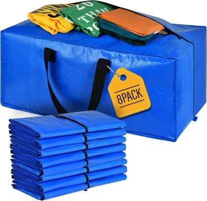 Sacos de mudança, sacos de armazenamento, sacos de armazenamento extra grandes para mudança de suprimentos, dormitórios universitários, armário do quarto,