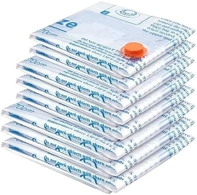 8 BAÇAS DE ARREFIÇO VACUUM com bomba de ar elétrica, 2 JUMBO, 2 grandes, 2 médias, 2 pequenas