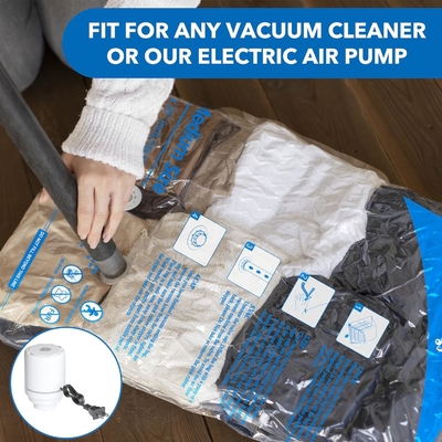 8 BAÇAS DE ARREFIÇO VACUUM com bomba de ar elétrica, 2 JUMBO, 2 grandes, 2 médias, 2 pequenas