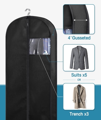 KIMBORA 43&quot; BOLSAS DE COVIDO PARA ALMARGO E VIAJAMENTO, BOLSAS DE VESTIMENTO HANGING GUSSETED PARA HOMENS BOLSA DE COVIDO COM MANTELAS para