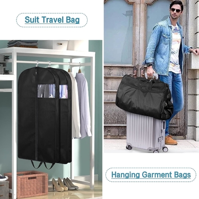 KIMBORA 43&quot; BOLSAS DE COVIDO PARA ALMARGO E VIAJAMENTO, BOLSAS DE VESTIMENTO HANGING GUSSETED PARA HOMENS BOLSA DE COVIDO COM MANTELAS para