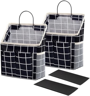 2 sacos organizador de sacos com bolsos para casa de banho cozinha quarto dormitório dormitório