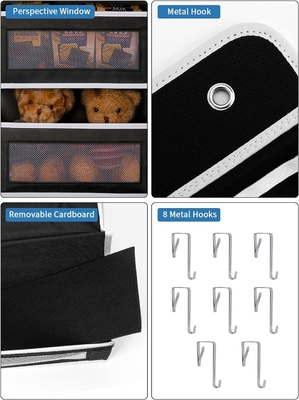 JARLINK 2 Pacote 5 Prateleiras Sobre A Porta Organizador Pendente, Montador De Parede dobrável 4 Grande Bolso Armazenamento De Grande Capacidade Com PVC