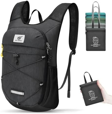Mochila de caminhada dobrável SKYSPER - 10L Mochila de dia leve Mochilas de viagem respiráveis para homens Mulheres