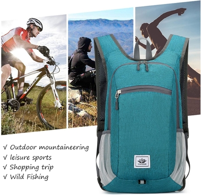Mochila de caminhada de 15L Ultraleves Mochilas de caminhada de caminhada compactáveis resistentes à água Mochila de dia dobrável para viagens (cinza)