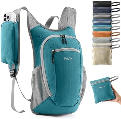 Mochila de caminhada pequena de 10L Mochila de viagem de dia Mochila leve de embalagem para mulheres Homens