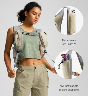 Mochila de caminhada pequena de 10L Mochila de viagem de dia Mochila leve de embalagem para mulheres Homens