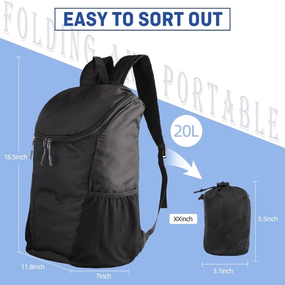 Mochila de caminhada, impermeável e resistente ao desgaste Mochila leve, embalagem, viagem ao ar livre, acampamento