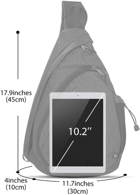 OutdoorMaster Sling Bag, Daypack de caminhada, Crossbody Shoulder Chest Urban Outdoor Travel Backpack para Mulheres e Homens