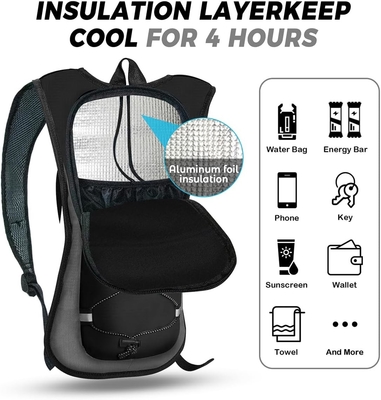 Mochila de hidratação Mochila de hidratação Mochila de água com 2L (70 onças) Bexiga de hidratação para homens Mulheres Crianças para correr