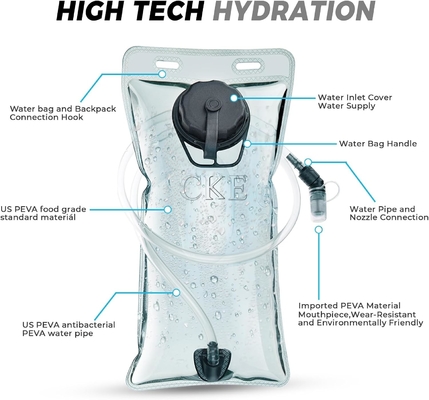 Mochila de hidratação Mochila de hidratação Mochila de água com 2L (70 onças) Bexiga de hidratação para homens Mulheres Crianças para correr