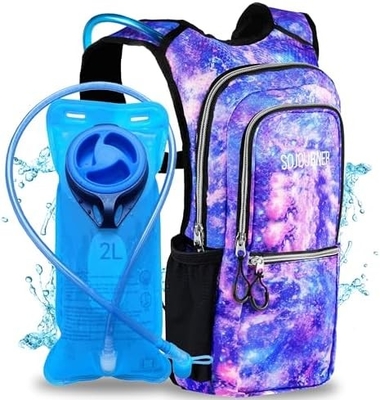 Sojourner Hydration Pack, Mochila de Hidratação - Mochila de água com 2 litros de bexiga de hidratação, Festival Essential - Rave