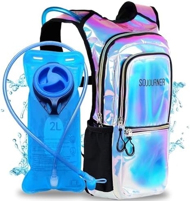 Sojourner Hydration Pack, Mochila de Hidratação - Mochila de água com 2 litros de bexiga de hidratação, Festival Essential - Rave
