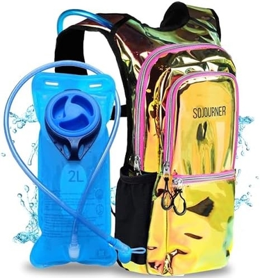 Sojourner Hydration Pack, Mochila de Hidratação - Mochila de água com 2 litros de bexiga de hidratação, Festival Essential - Rave