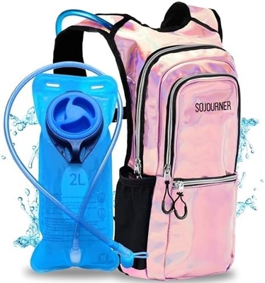 Sojourner Hydration Pack, Mochila de Hidratação - Mochila de água com 2 litros de bexiga de hidratação, Festival Essential - Rave