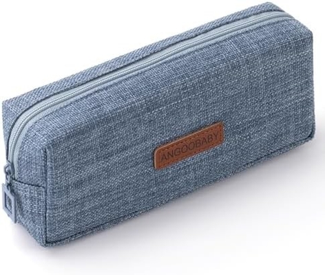 ANGOOBABY Pequena Caixa de Lápis Aluno Lápis Bolsa Moeda Bolsa Cosmética Saco Escritório Papeleria Organizador Para Adolescente Escola