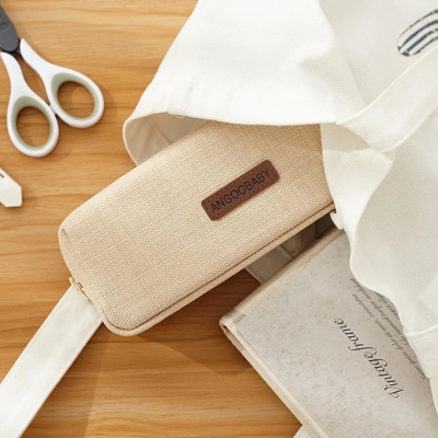 ANGOOBABY Pequena Caixa de Lápis Aluno Lápis Bolsa Moeda Bolsa Cosmética Saco Escritório Papeleria Organizador Para Adolescente Escola