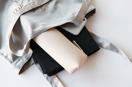 Doraking Bolsa de lápis Bolsa de caneta Maquiagem cosmética / Papeleria Bolsa Bolsa Bolsa Bolsa / PU Couro Bolsa Pequena Estudantes Papeleria