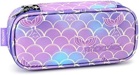 Mibasies Capa de lápis para crianças para meninas e meninos Soft Rainbow Pen Box Pouch (Rainbow 1)