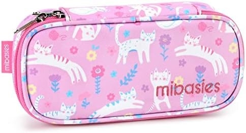 Mibasies Capa de lápis para crianças para meninas e meninos Soft Rainbow Pen Box Pouch (Rainbow 1)