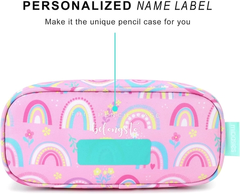 Mibasies Capa de lápis para crianças para meninas e meninos Soft Rainbow Pen Box Pouch (Rainbow 1)