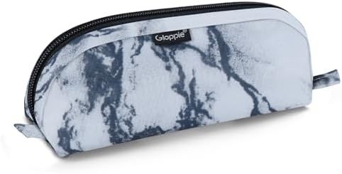 Gloppie Cute Casca de lápis Kawaii Bolsa de lápis Casca de lápis pequeno Sacos de lápis simples com Caixa de lápis Zipper Casca de lápis de ônibus