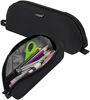 Gloppie Cute Casca de lápis Kawaii Bolsa de lápis Casca de lápis pequeno Sacos de lápis simples com Caixa de lápis Zipper Casca de lápis de ônibus