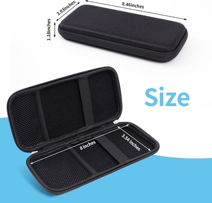 Idream365 Upgraded Hard Pencil Case Box For Adluts,Durable Pen Carrying Case with Zipper-Black (Caixa para lápis dura com fecho)