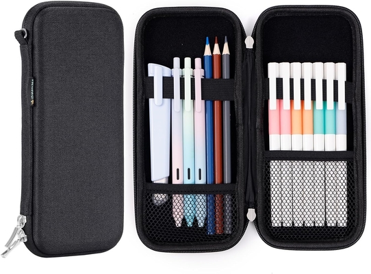 Idream365 Upgraded Hard Pencil Case Box For Adluts,Durable Pen Carrying Case with Zipper-Black (Caixa para lápis dura com fecho)