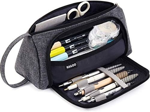 EASTHILL Larga Capacidade Caixa Lápis Bolsa Caixa Lápis Simples Papeleria Saco Escola Faculdade Organizador de Escritório para Adolescentes Meninas