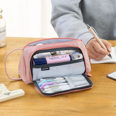 EASTHILL Larga Capacidade Caixa Lápis Bolsa Caixa Lápis Simples Papeleria Saco Escola Faculdade Organizador de Escritório para Adolescentes Meninas