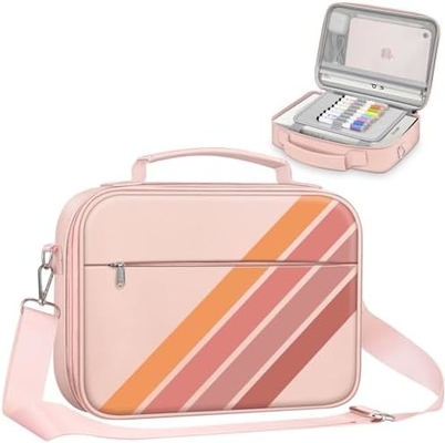 FINPAC Large Bible Cover w/Shoulder Strap, Carrying Book Case Church Bag Bible Protective w/Pen Slots and Zippered (Capa da Bíblia grande com cinto de ombro, caixa de carregamento de livros, saco de igreja)