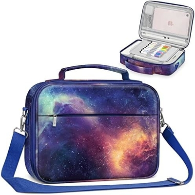FINPAC Large Bible Cover w/Shoulder Strap, Carrying Book Case Church Bag Bible Protective w/Pen Slots and Zippered (Capa da Bíblia grande com cinto de ombro, caixa de carregamento de livros, saco de igreja)