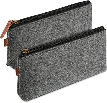 ProCase Saco de lápis Saco de lápis, papelão de feltro para estudantes Saco de zíper Saco para canetas, lápis, destacadores, caneta de gel, marcadores