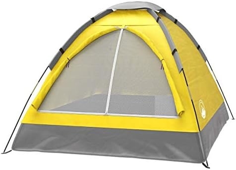 Tenda Dome para 2 pessoas, abrigo fácil de montar com mosca de chuva e saco de transporte para acampar, praia, mochila, caminhadas,