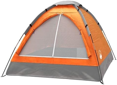 Tenda Dome para 2 pessoas, abrigo fácil de montar com mosca de chuva e saco de transporte para acampar, praia, mochila, caminhadas,
