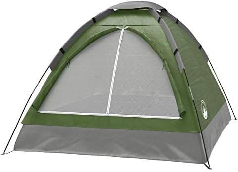 Tenda Dome para 2 pessoas, abrigo fácil de montar com mosca de chuva e saco de transporte para acampar, praia, mochila, caminhadas,