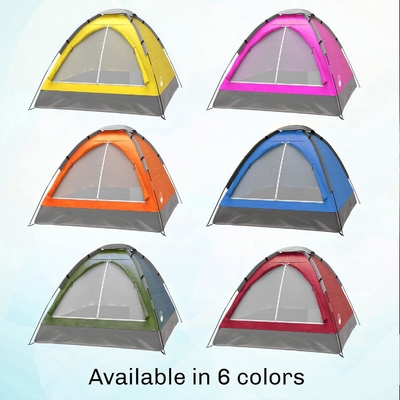 Tenda Dome para 2 pessoas, abrigo fácil de montar com mosca de chuva e saco de transporte para acampar, praia, mochila, caminhadas,