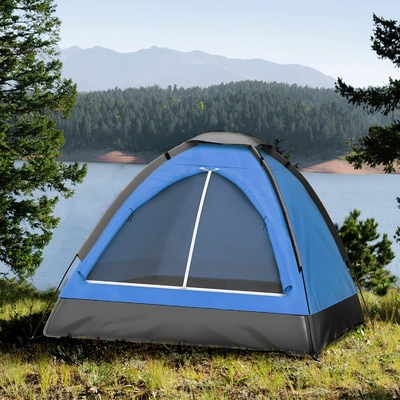 Tenda Dome para 2 pessoas, abrigo fácil de montar com mosca de chuva e saco de transporte para acampar, praia, mochila, caminhadas,