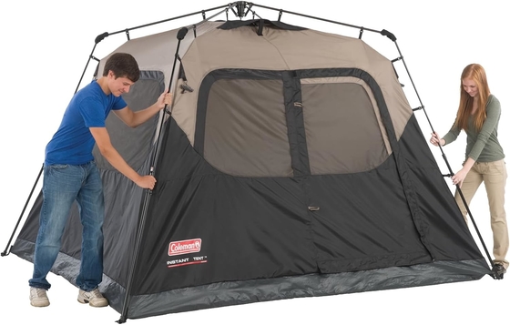 Tenda de acampamento Coleman com instalação instantânea, 4/6/8/10 pessoa Tenda weatherproof com tecnologia WeatherTec, duplo espesso