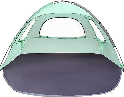 Tenda de praia WhiteFang Anti-UV Shelter de sombra solar portátil para 3/4/6 pessoas, piso extensivel com 3 malhas de ventilação