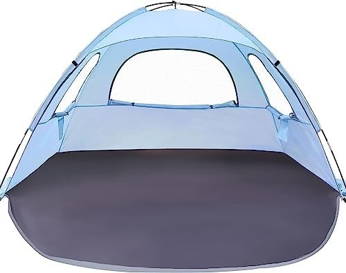 Tenda de praia WhiteFang Anti-UV Shelter de sombra solar portátil para 3/4/6 pessoas, piso extensivel com 3 malhas de ventilação