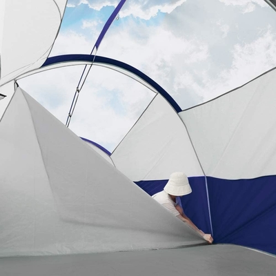 CAMPROS CP Tenda de acampamento para 8 pessoas Tenda familiar resistente a intempéries 5 Janela de malha grande, camada dupla, dividida