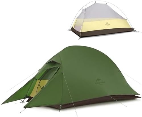 Naturehike Cloud-Up 1 Person Tent Lightweight Backpacking Tent para um homem, impermeável Ultralight Single Person Tent, Do