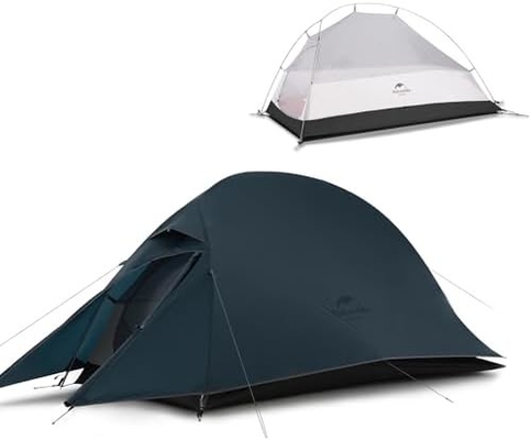 Naturehike Cloud-Up 1 Person Tent Lightweight Backpacking Tent para um homem, impermeável Ultralight Single Person Tent, Do