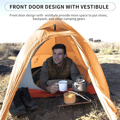 Naturehike Cloud-Up 1 Person Tent Lightweight Backpacking Tent para um homem, impermeável Ultralight Single Person Tent, Do