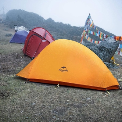 Naturehike Cloud-Up 1 Person Tent Lightweight Backpacking Tent para um homem, impermeável Ultralight Single Person Tent, Do