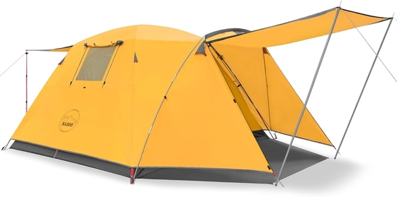 KAZOO 2/4 pessoas Tenda de acampamento ao ar livre Impermeável Família grandes tendas 2/4 pessoas fácil de instalar Tenda com varanda camada dupla