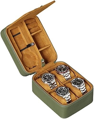 ROTHWELL 5 Watch Travel Case Storage Organizer para 5 relógios